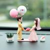 Car Ornament Model Auto Interior Decoration Perfume Clip Ornaments Balloon Kiss Anime Couples Dashboard Figurine Accessories