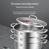 KOBACH 304 Stainless Steel Double Layer Steamer Pot