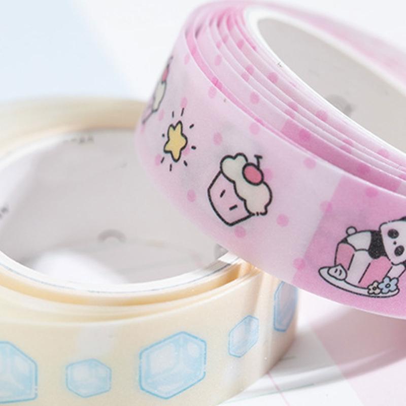 5Pieces Sweet Themed Washi Tape Rolls Creative Decorative Tape Stickers for Journals And Handmade Projects Craft Supply