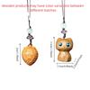 Strawberry Sandalwood Key Chain Chinese Style Lucky Cat Pendant Creative Mobile Phone Ring  Men