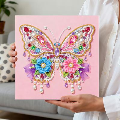 DIY Pearl Diamond Dots Paintings Picture Arts Craft for Adults/Beginners Gift Home Decor 25x25cm With Frame