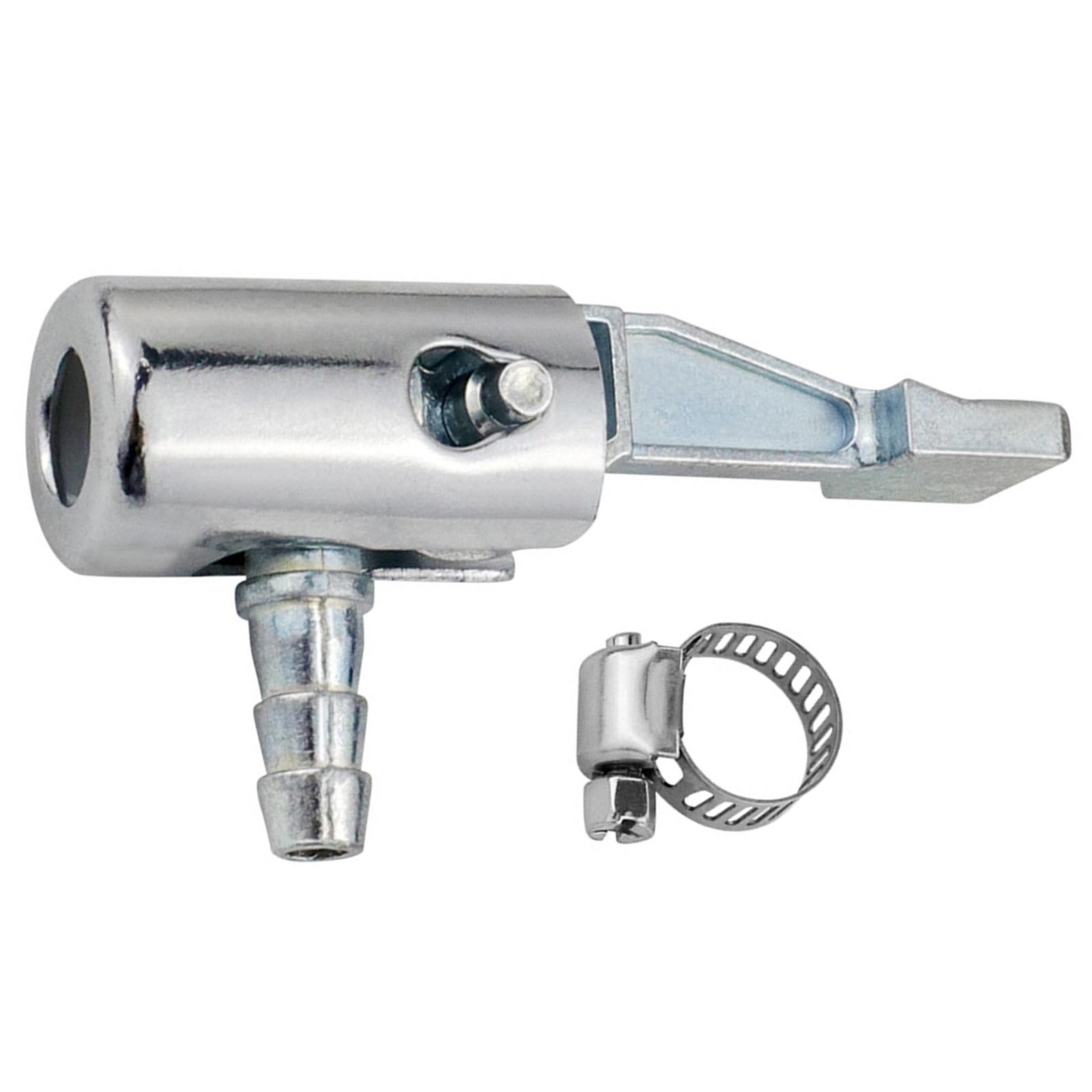 

1/4-дюймовый запирающийся цельнометаллический воздушный патрон для воздушного компрессора, портативный насос для шин, наконечник шланга с зазубренными соединителями 1PC