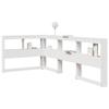 VidaXL L-shaped Bookcase Headboard Solid Pine Wood, Headboard, Headboard with Storage, Headboard 859293