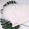 Ostrich Feathers Trim 13-18 CM Plumes on Ribbon Selvage For DIY Wedding Sewing in Dress Decoration Crafts Accessories Wholesale