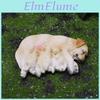 Micro Landscape Resin Labrador Retriever And Puppy Model Garden Decor With Animal Design For Gift Giving