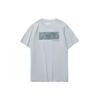 Anti-Strategie Themen-Print Strick Kurzarm T-Shirt Herren Oberteile Wolken-Grau Blau AHSR117-4