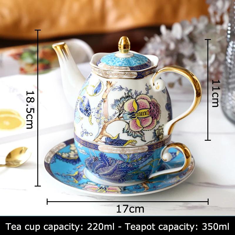Phoenix Bone China Cup&saucer Exquisite Gold-plated Coffee Mug Dining Table Milk Mugs Afternoon Tea Teacup Fruits Juice Cup