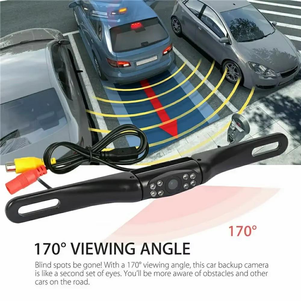 License Plate Frame Car Camera HD Infrared Night Vision Rear View Reversing Camera for Sedan SUV Truck RV