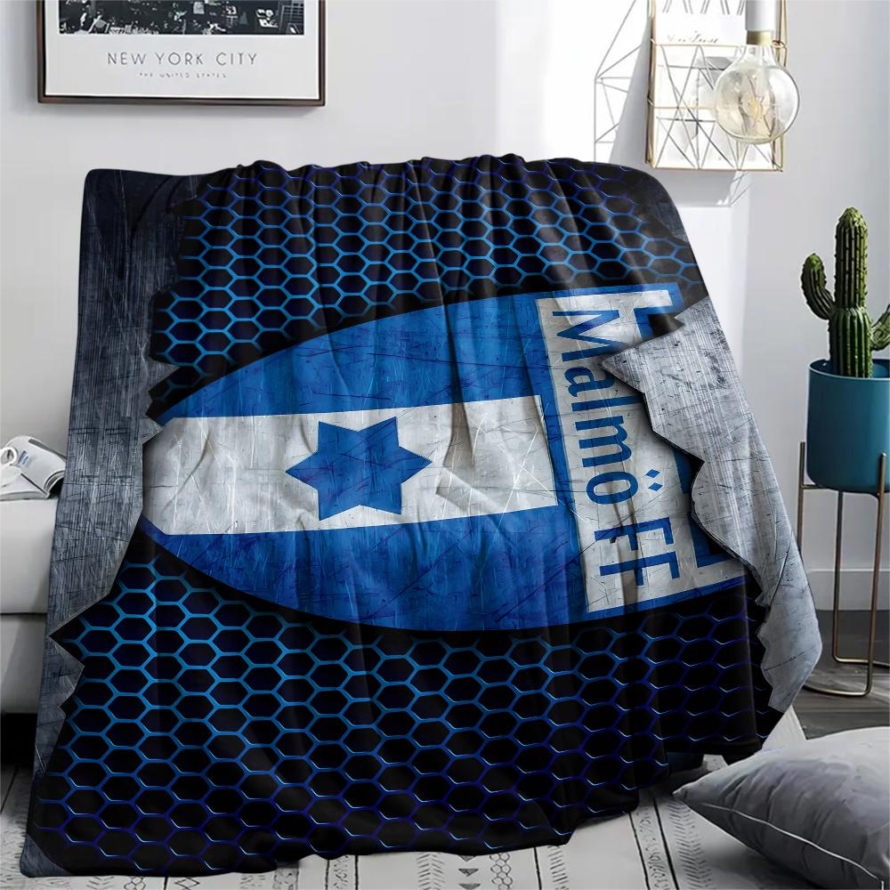 FootBall Club LOGO Print Flannel Blanket,High quality Comfortable for All Seasons,Home Decor,Warmth and Comfort,Perfect for Christmas Gifts