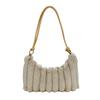 Women's Plush Shoulder Bag - 2025 Fashionable Versatile Furry Underarm Handbag with Niche Design