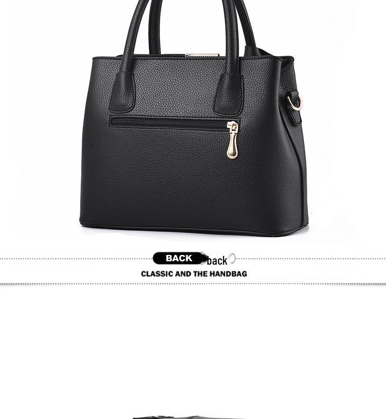 2024 Spring Women's Large Capacity Shoulder Crossbody Bag with Iron Pendant