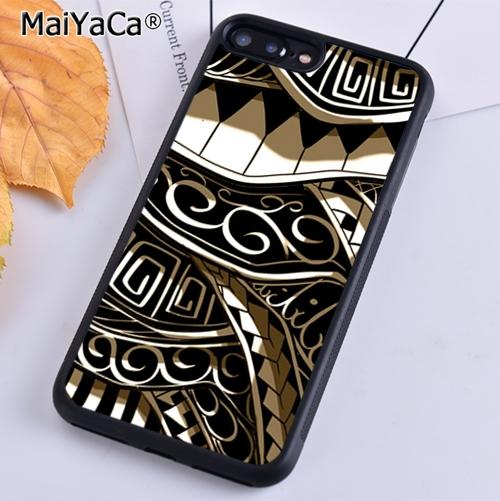 Polynesian Maori tribal samoan pattern tattoo Phone Case For iPhone 17 Air 16 15 14 11 12 13 Pro MAX Plus coque Cover