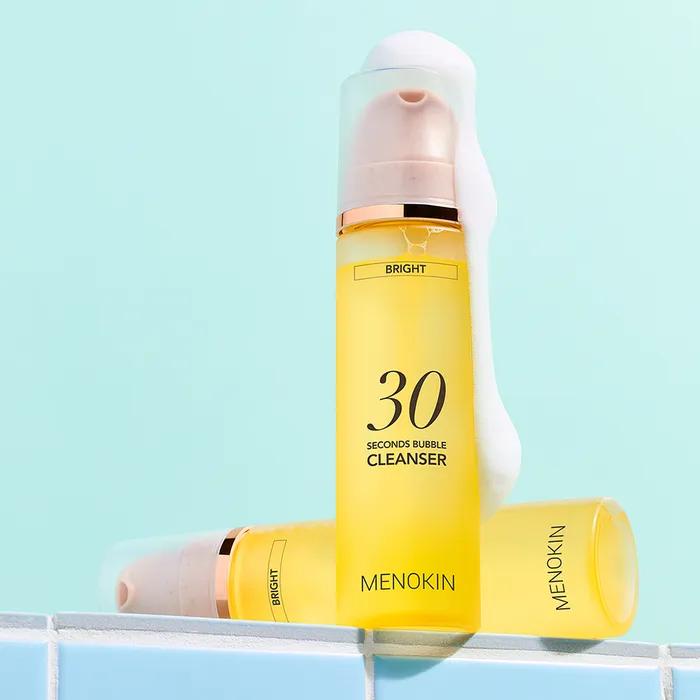 Menokine 30 second bubble cleanser bright