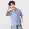 Boys' Summer Dog Embroidery Polo Shirt