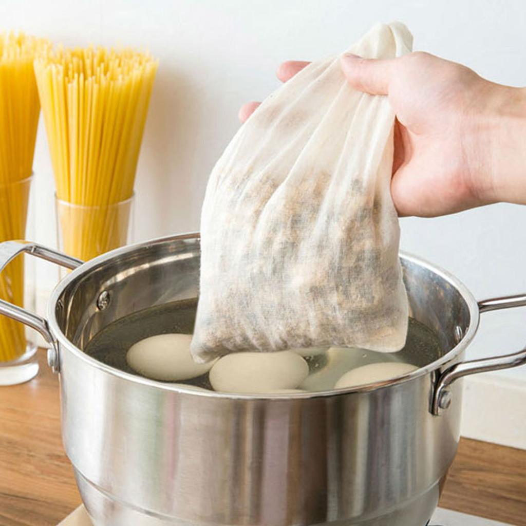 Tea Filter Bag Drawstring Multifunctional Adjustable Cotton Chinese Medicine Bag