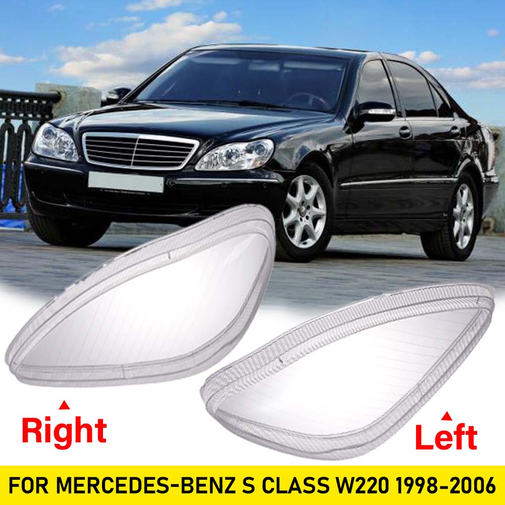 1/2PCS Car Headlight Car Cover, For Mercedes-Benz W220 1998-2006 S-Class Headlight Shell Mercedes-Benz S600 S500 S350 Lampshade
