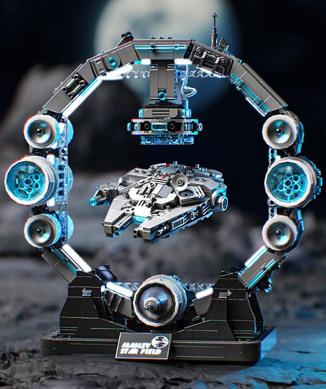 

New Magnetic Levitation Spaceship Building Blocks DIY Assembly Educational Toy for Boy Creative Desktop Decoration Surprise Gift