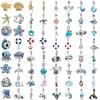 Hot Sale 925 Silver Ocean Series Octopus Shell Starfish Seahorse Anchor Charms Beads Fit Original Bracelet DIY Fashion Trinkets