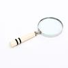 Classic Striped Handle Magnifying Glass Steel & Resin Design