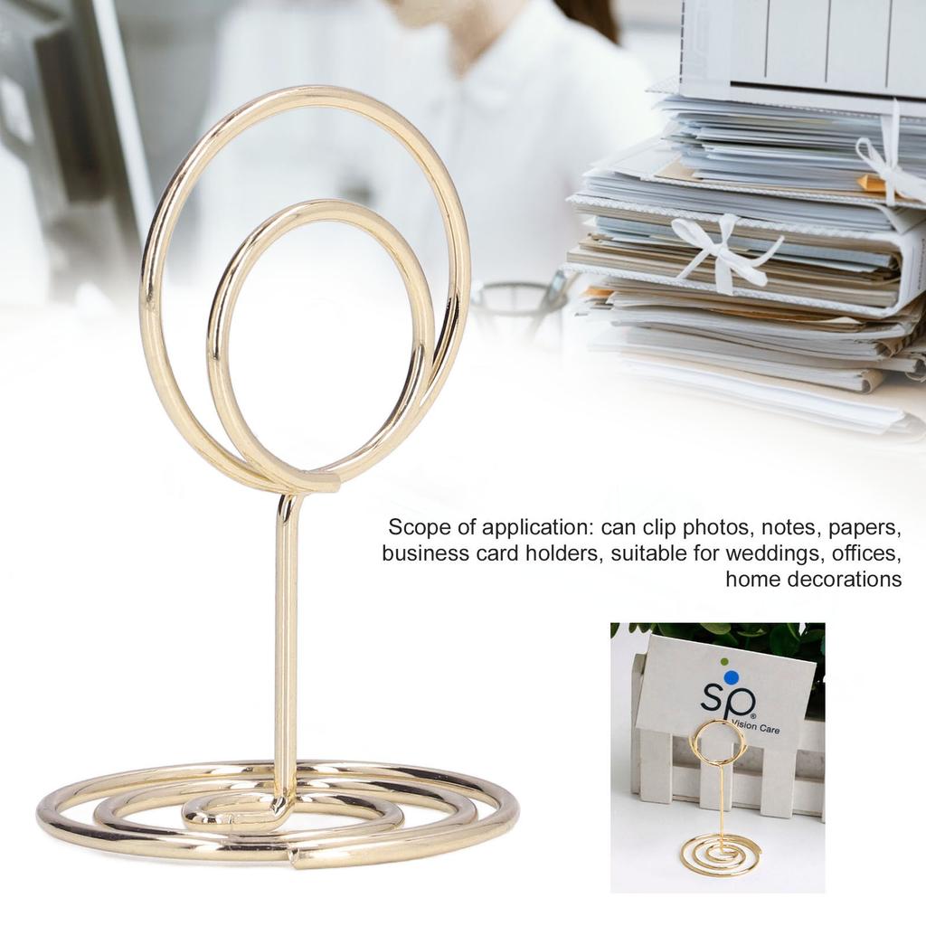 10pcs Table Number Holder Convenient Practical Round Base Stable Elegant Home Decoration