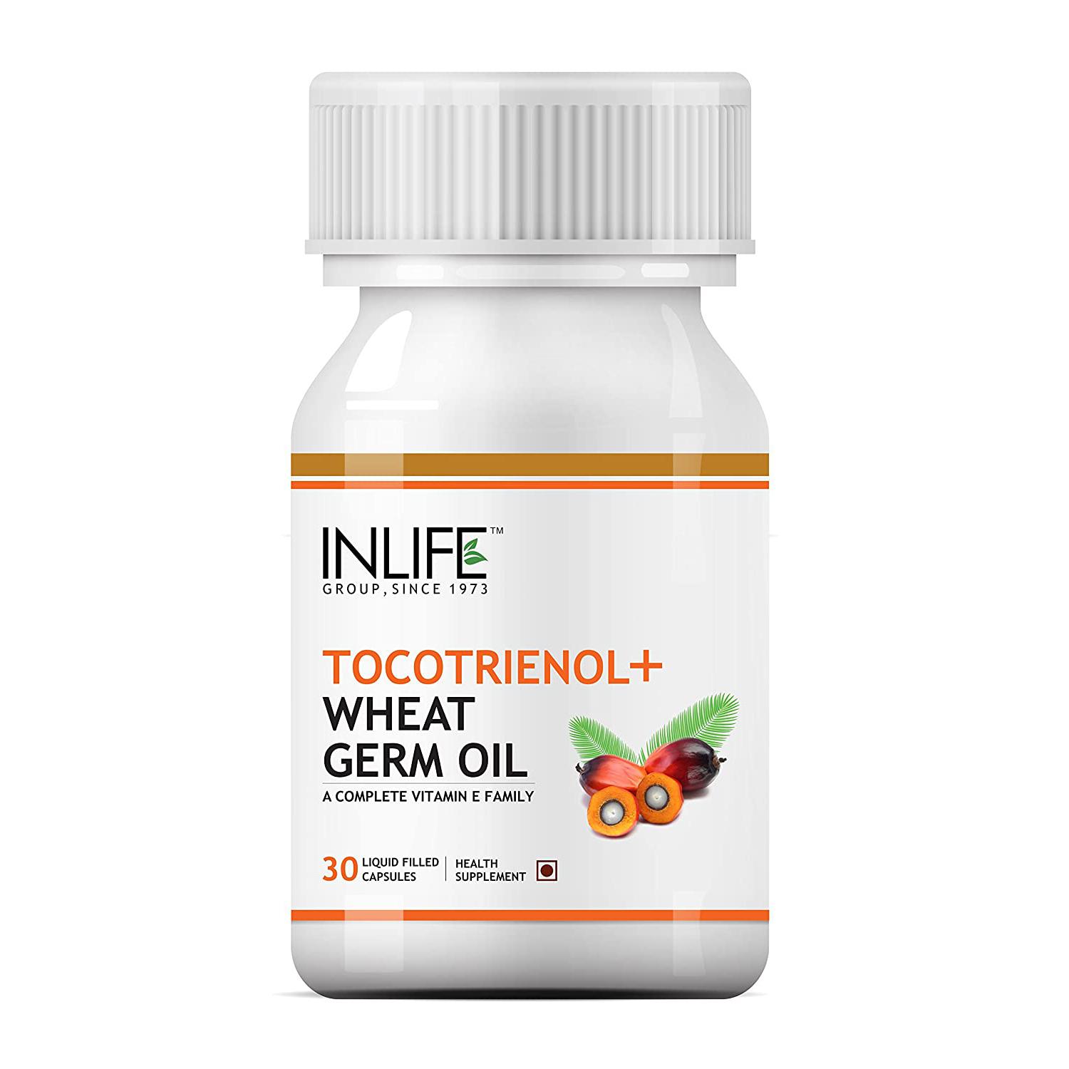 

Токотрієнол та олія паростків Пшениці (30 кап), Tocotrienols + Wheat Germ Oil, INLIFE