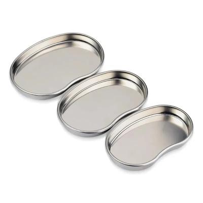 Vassoio Sterilizzato a Forma di Reni in Acciaio Inossidabile Vaso Contenitore Flacone Pinzette Medico Dentale Chirurgico Cosmetico Tatuaggio Accessorio