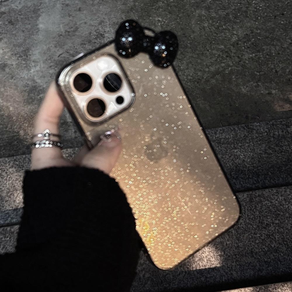 Luxury 3D Rhinestone Bow Bling Glitter Case For iPhone 17 16 15 14 13 12 11 Pro Max X XR Plus Cute Bowknot Shockproof Soft Cover