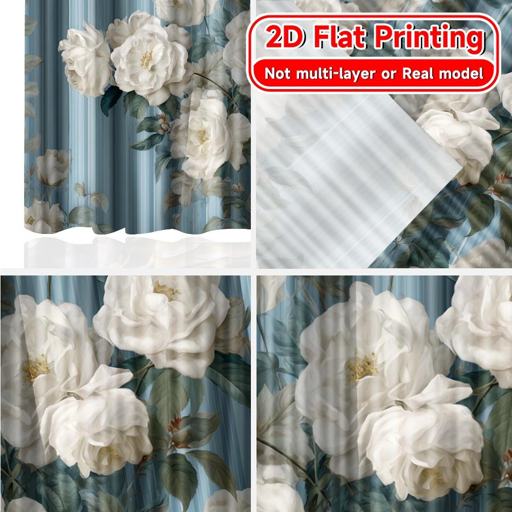 2D Flat Printing  2pcs Dreamy Oasis Contemporary Modern Curtains Prints Light Filtering Curtains Versatile All for Bedroom