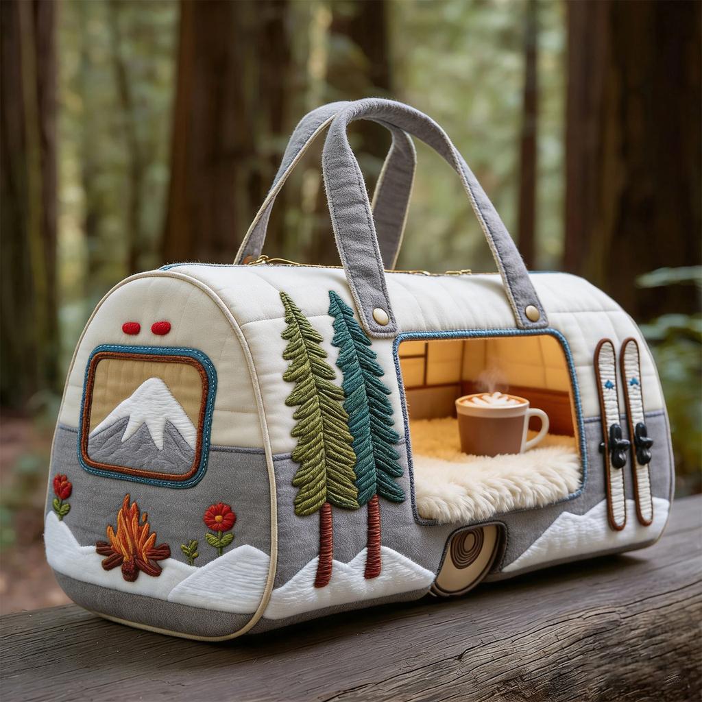 3D Chicken Series Quilted Pleated Cotton Travel Bag Fashion Printed Ladies Yoga Bag Handbag