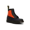 Dr. Martens 1460 Skórzane Woskowane Krótkie Kozaki Średniej Długości Unisex Ciemnoszaro-Czarne 26878001