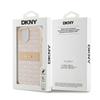 Dkny Dkhcp15Mprthslp Iphone 15 Plus /14 Plus 6.7 Różowy/Pink Twarde Etui Skórzane Mono Pasek & Metalowe Logo