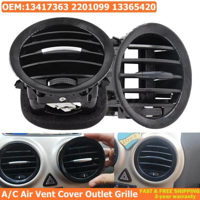 13417363 2201099 13365420 A/C Air Vent Cover Outlet Grille Black/Chrome Fits For Opel ADAM CORSA D MK3 Vauxhall
