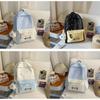 Youthful Star Pattern Shoulder Backpack With Embroidery For School Students