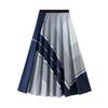 Women's 2022 Autumn High Waist Pleated Digital Print Mid-Length Skirt