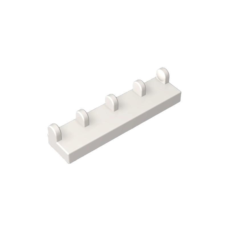 50g MOC 4625 Small Particle Building Blocks: 1x4 Hinge Plate with 5 Studs Spare Parts 50g (Approx. 74 pieces)