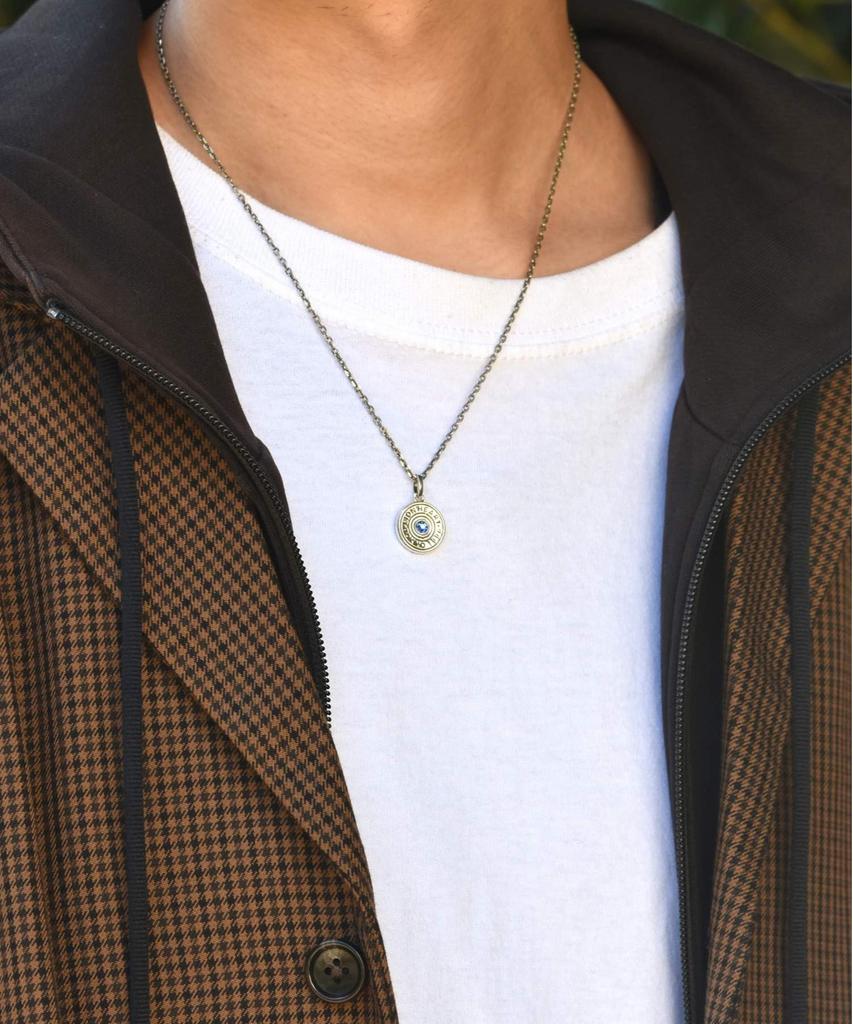 Lionheart LH for Gift Birth Drop Silver Sapphire Color Necklace, 925,