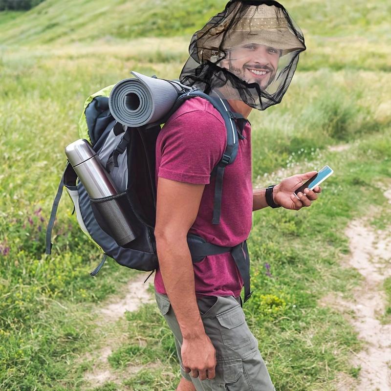1pc Lightweight Mosquito-Proof Face Hat for Hiking and Outdoor Travel -Breathable Mesh Design For Fishing, Camping,Hiking Accessorie