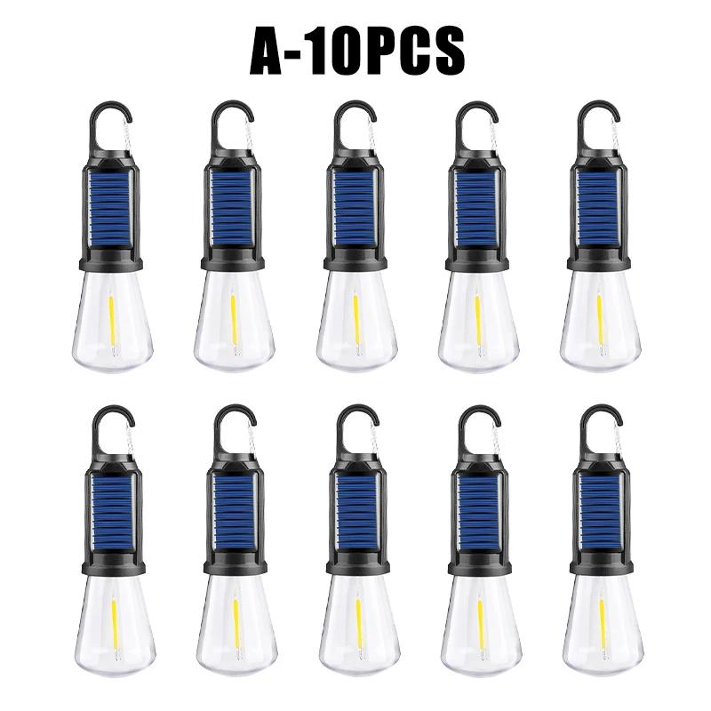 Outdoor Solar Camping Light Decorative Bulb Rechargeable Hookup Camping Vintage Tent Light Ambient Light Tungsten Light