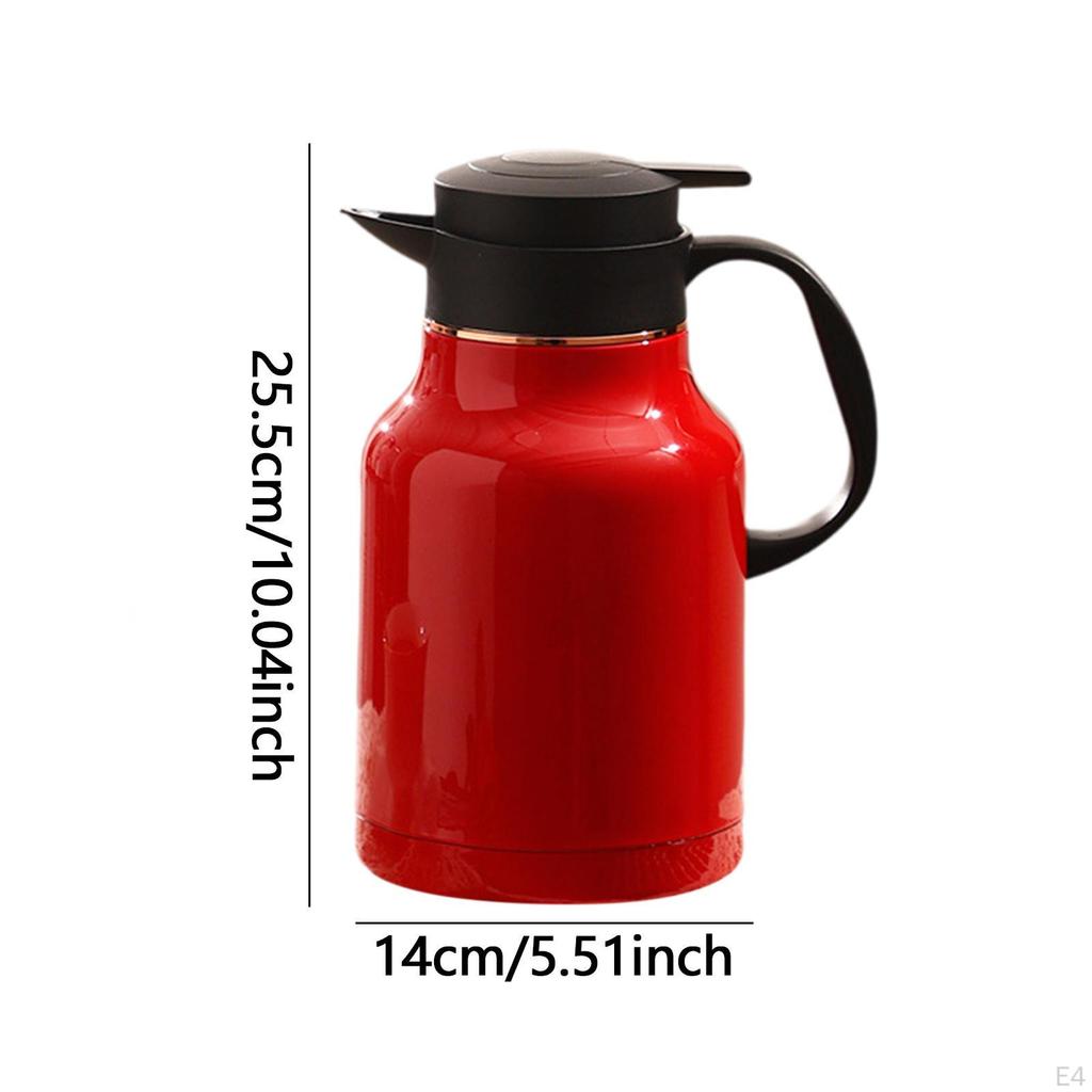 Vakuumisolerad kanna kaffekanna med handtag varmvattenkanna termisk för helgdag studenthem