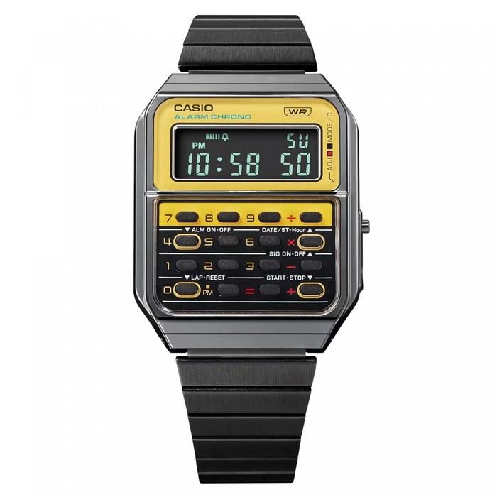 Casio Watch CA-500WEGG-9BEF, Black Strap, Black/White