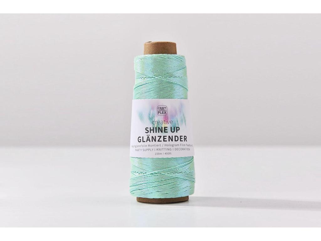 1mm Colorful Gold & Silver Core-Spun Yarn - 150m Hologram Thread for DIY Crochet Bags