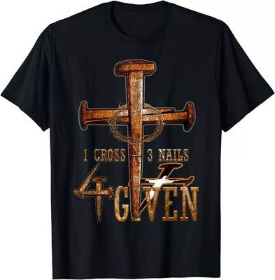 Christian 1 Kreuz 3 Nägel 4 Gegeben Christus T-Shirt Größe S-5XL