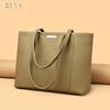 New leather women's bag Korean version shoulder tote bag large capacity first layer cowhide commuter women's bag