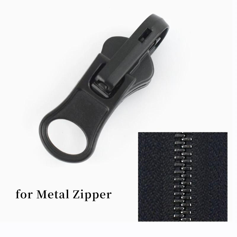 5/10/20Pcs Zipper Puller 3# 5# 8# Double Sided Rotary Zip Sliders Head Jacket Garment Decor Zippers Slider Sewing Accessories
