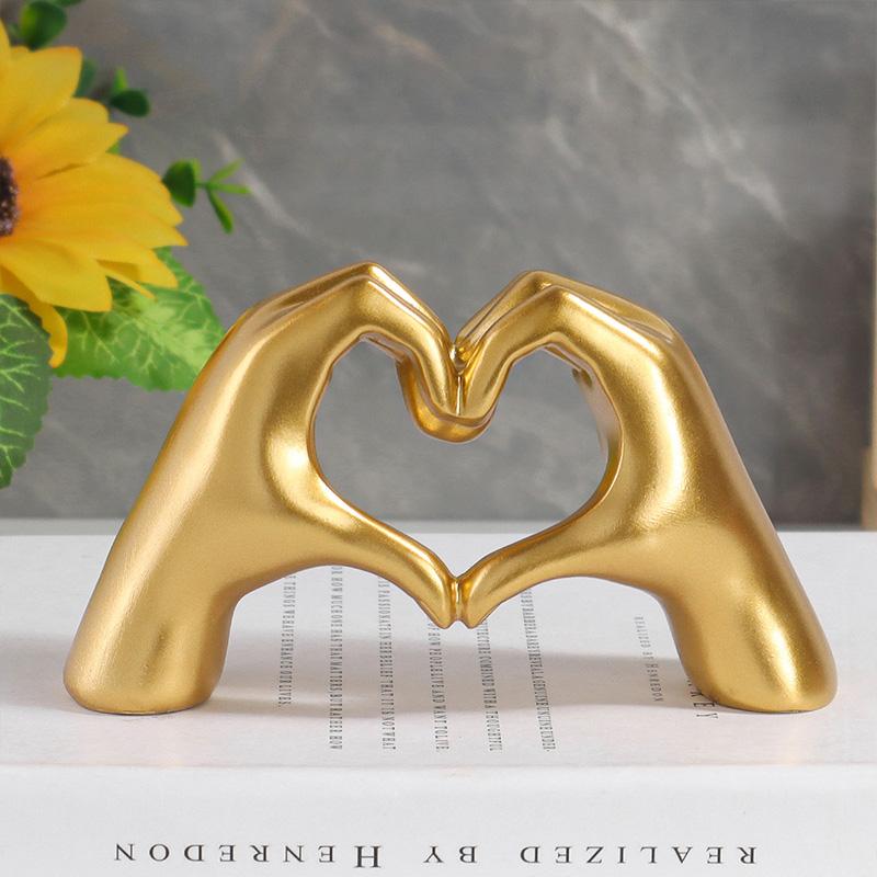 Mini Liebesgesten-Skulptur Harzhandwerk Ornament für Zuhause, Schlafzimmer, Wohnzimmer, Arbeitszimmer Schreibtischdekoration