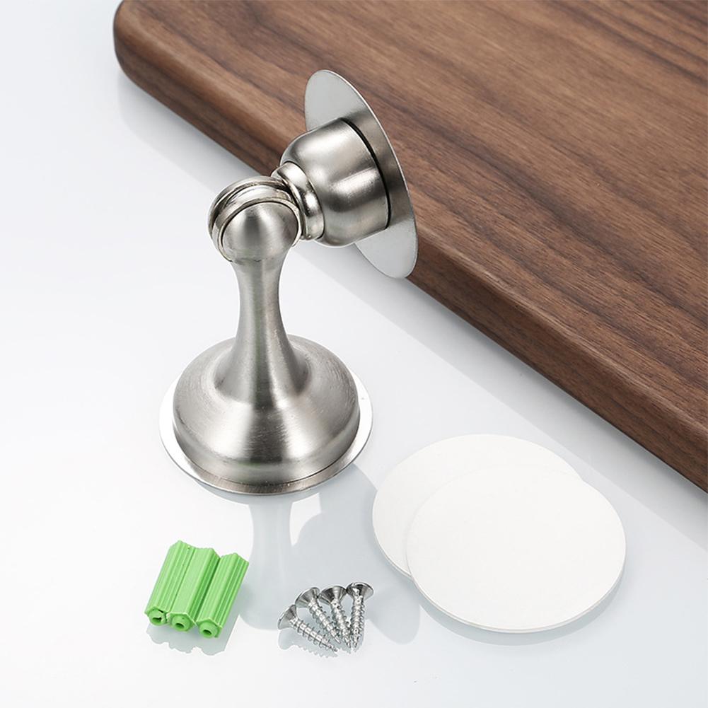 Magnetic Door Stopper Keep Door Open Stainless Steel Door Holder No Drilling Door Catch Anti-Rust for Various Door Types