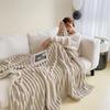 Light luxury Multifunctional Solid Color Rabbit Velvet Blanket Winter Thick Warm Flannel Used For Bedroom Living Room Blanket