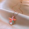 2024 Vibrant Starfish Pearl Necklace: Chic, Luxurious Clavicle Chain for Women