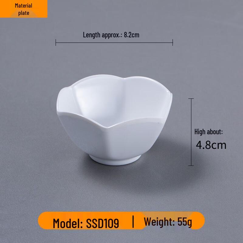 KANGMO Melamine Dipping Sauce Dishes (10-Pack)