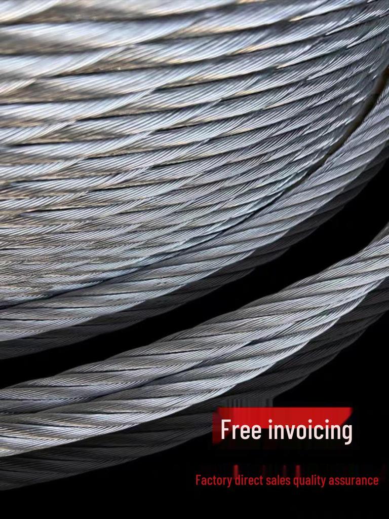 Galvanized Oiled Steel Wire Rope for Lifting, Hoisting, and Guy Wire, 3mm-32mm